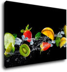 Impresi Tablou Fruit black background - 70 x 50 cm