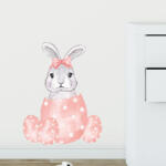 Impresi Autocolant pentru camera copilului Bunny and egg - 29x37cm Decoratiune camera copii