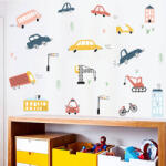 Impresi Autocolant pentru camera copilului Kids cars - 60x30 cm Decoratiune camera copii