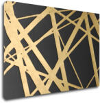 Impresi Tablou Abstract golden lines - 90 x 60 cm