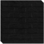 HOZRO Tapet 3D autoadeziv, Model imitatie caramida, design modern, foarte usor de montat, Negru