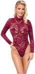 Cottelli Collection - áttetsző csipke body (bordó) (26438713021)
