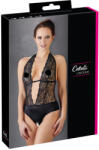 Cottelli Collection - Csipkés, nyakpántos body (fekete) (26413991021)