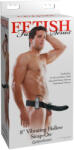 Pipedream Fetish Strap-On 8 - felcsatolható, üreges vibrátor (fekete) (05414190000) - pleasure4you