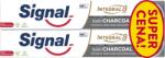  Pastă de dinți Signal Integral 8 Charcoal duopack 2 x 75 ml