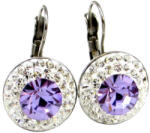 APHRODITÉ kapcsos fülbevaló - 14 mm (violet-crystal) (2023042403)