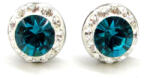 APHRODITÉ bedugós fülbevaló (blue zircon-zöld 8 mm-es) (2023053105)