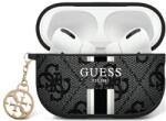 Guess GUAP2P4RPSK 4G Printed Stripes Charm tok AirPods Pro 2 - fekete