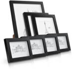 Casa Chic Chalcot 7 db-os fekete képkeret szett (3 méret) (CL-7SET-BLK)