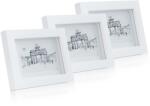 Casa Chic Everton 14x9 cm 3 db-os fehér képkeret szett (CL-4X6-3-WHT)