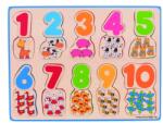 Bigjigs Toys Numere si culori BJ549 Puzzle