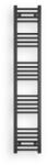 Welland Fekete 300x1600mm törölközőszárítós fürdőszobai radiátor Welland Lux | Készletről | Gyors kiszállítással (CN1600300BL)