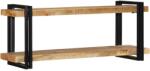 vidaXL Стенен рафт 110x33x45 cm Масивна груба дървесина Манго (4017488)