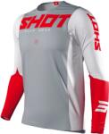 Shot Lövés Aerolit légáramlás Motocross Jersey Szürke-fehér-piros kiárusítás