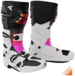 Shot Race 8 Holographic motoros csizma fehér-fekete-rózsaszín - motozem - 126 210 Ft