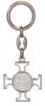 ST. ITA Kulcstartó - Kelta kereszt, Szent Benedek éremmel - 9, 5 cm - piros (21156014_P)