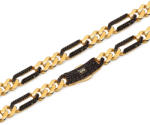 Heratis Forever Monaco Chain Lánc Figaro Alternate Pavé Lock black 8mm IZ31464