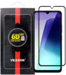 Xiaomi Redmi 14C / Redmi A4 / Poco C75 üvegfólia, tempered glass, előlapi, edzett, hajlított, fekete kerettel, Veason 6D Pro