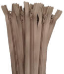  Cappuccino színű 14 - cm hosszú - zártvégű műanyag spirál fogú 10 db -os cipzárcsomag