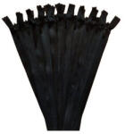  RT0 14 cm fekete műanyag spirál fogú - zárt cipzár csomag - 10 db-os