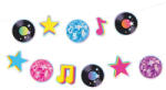 PartyPal Retro Disco girland 150 cm, papír