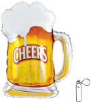 PartyPal Fólia lufi, nagy, cheers, sörös korsó, 58x73 cm