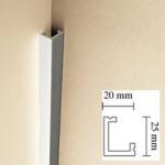 Saarpor Díszléc kábelprofil kp 25 20 x 25mm