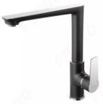 FERRO Doris Black/chrome Konyhai Csaptelep, Króm/fekete Bdo4blc (bdo4blc)