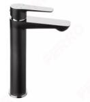 FERRO Doris Black/chrome Magasított Mosdócsaptelep, Króm/fekete Bdo2lblc (bdo2lblc)