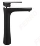 FERRO Platto Black/chrome Magasított Mosdócsaptelep, Króm/fekete Bpl2lblc (bpl2lblc)