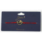 Flippy Martisor Bratara Primavara, Textil si Inox, Jolie, Snur Rosu, Model Mama, Auriu (teo-135166)
