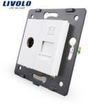 LIVOLO Modul Priză Livolo, dublă televizor+telefon, TV+RJ11, alb (VL-C7-1VT-11)