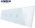 LIVOLO Panou întrerupător Livolo, 5 x simplu, alb (VL-P701/01/01/01/01-10W)