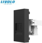 LIVOLO Modul priza Livolo, telefon RJ11, 1M, negru (VL-FCTP-1BP)