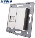 LIVOLO Modul Priză Livolo, simplă telefon, RJ11, gri (VL-C7-1T-15)