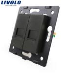 LIVOLO Modul Priză Livolo, dublă telefon , 2xRJ11, negru (VL-C7-2T-12)