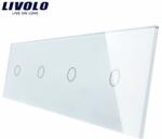 LIVOLO Panou întrerupător Livolo, 4 x simplu, alb (VL-P701/01/01/01-8W)
