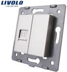 LIVOLO Modul Priză Livolo, simplă rețea calculator, RJ45, gri (VL-C7-1C-15)