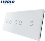 LIVOLO Panou întrerupător Livolo, dublu + dublu + simplu, alb (VL-P702/02/01-6W)