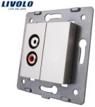 LIVOLO Modul Priză Livolo, simplă audio, RCA, gri (VL-C7-1AD-15)