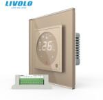 LIVOLO Modul controller Livolo, pentru aer conditionat, fara rama sticla, auriu (VL-FCA-2APS72)