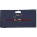 Flippy Martisor Bratara Primavara, Textil si Inox, Jolie, Snur Rosu, Model Scris Mama, Auriu (teo-135161)
