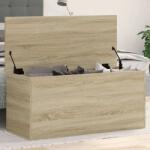 vidaXL sonoma-tölgyszínű szerelt fa tárolóláda 100x42x46 cm (840662)