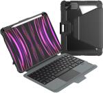 Nillkin Bumper Link billentyűzetes tok (háttérvilágításos verzió) iPad Pro 11 2024 fekete tok ANGOL nyelvű EN