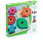 DJECO Virágok formaillesztő és montessori torony (DJ01074)