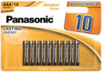 Panasonic AAA/mikro tartós alkáli elem 1, 5 V (10 bl/cs) (LR03APB-10BW)