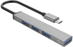 ORICO USB-C to USB-A 3.0 + 3x USB-A 2.0 Hub Adapter - szürke