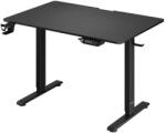 Casaria® Magasságban állítható irodai asztal 110x60x118 cm - fekete (109356)