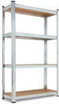 Monzana Polc 160x90x40 cm - ezüst (106182)
