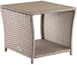 CASARIA Vedis rattan asztal 45x45x40 cm - krém (109510)